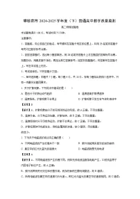 四川省攀枝花市2024-2025学年高二下学期期末考试物理试题（解析版）