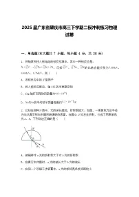 2025届广东省肇庆市高三下学期二模冲刺练习物理试卷（含答案解析）