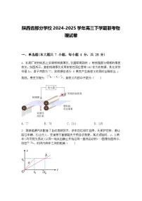 陕西省部分学校2024-2025学年高三下学期联考物理试卷（含答案解析）