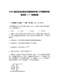2025届河北省石家庄市普通高中高三下学期教学质量检测（一）物理试题（含答案解析）