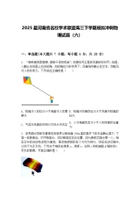 2025届河南省名校学术联盟高三下学期模拟冲刺物理试题（六）（含答案解析）
