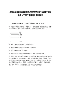 2025届山东省聊城市普通高中学业水平等级考试模拟卷（三高三下学期）物理试题（含答案解析）
