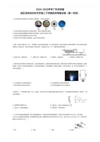2024~2025学年广东深圳福田区深圳市红岭中学高二下学期段考物理试卷（第一学段）（有答案解析）