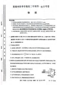 云南省楚雄彝族自治州2024-2025学年高二下学期3月月考试题物理试卷+答案
