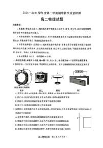山东省聊城市2024-2025学年高二下学期期中教学质量检测物理试卷（含答案）