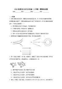 2025-2026学年黑龙江省大庆市高三上学期一模物理试题（附答案解析）