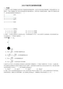 2025年高考甘肃卷物理真题 试卷含答案