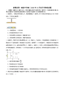 河南省驻马店市新蔡县新蔡县第一高级中学2024-2025学年高三上学期10月月考物理试题