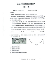 辽宁省大连市2024-2025学年高三上学期期末双基测物理试卷（含答案）