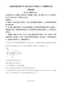 吉林省白城市实验高级中学2025届高三上学期1月期末考试-物理试题（含答案）