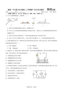 山东省泰安市新泰市第一中学北校2025-2026学年高二上学期10月月考物理试题