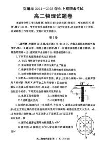 河南省郑州市2024-2025学年高二上学期期末考试试题卷物理试卷