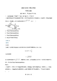 2026届四川省仁寿第一中学（北校区）高三上学期模拟预测物理试题（解析版）