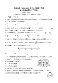 湖南省衡阳市衡阳县第四中学2024-2025学年高二上学期11月期中物理试题（平行班）
