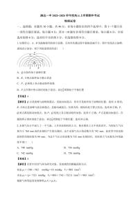 广东清远一中2026届高三上学期10月期中物理试题+答案