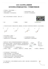 2024~2025学年上海浦东新区华东师范大学附属东昌中学高一下学期期中物理试卷（有答案解析）