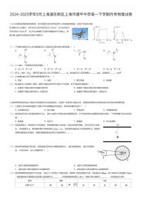 2024~2025学年5月上海浦东新区上海市建平中学高一下学期月考物理试卷（有答案解析）