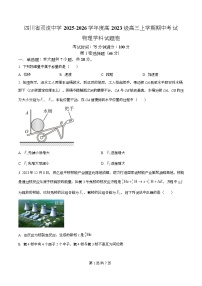 四川省成都市双流中学2026届高三上学期期中考试物理试卷（Word版附解析）