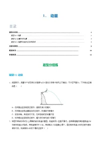人教版 (2019)选择性必修 第一册动量精练