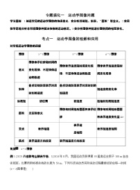 高考物理【一轮复习】讲义练习专题强化一　运动学图像问题