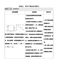 高考物理【一轮复习】讲义练习实验五　探究平抛运动的特点