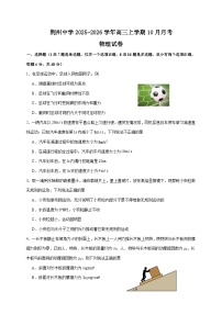 湖北省荆州中学2025~2026学年高三上册（10月）月考物理试卷（含答案）