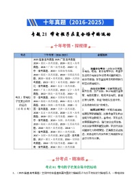 专题21 带电粒子在复合场中标的运动（全国通用）-【好题汇编】十年（2016-2025）高考物理真题分类汇编习题+答案