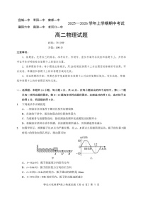 湖北省宜城一中、枣阳一中等鄂北六校2025-2026学年高二上学期11月期中考试物理试卷