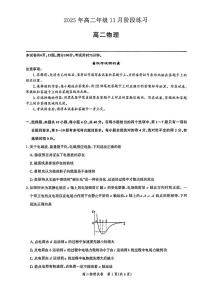 湖北省圆创联考2025-2026学年高二上学期11月期中物理试卷含答案含答案解析