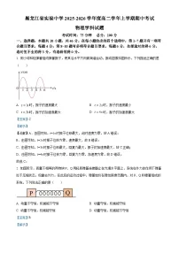 黑龙江省哈尔滨市省实验中学2025-2026学年高二上学期期中物理试卷（含答案）