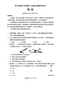 2026届四川省高三上学期11月期中第一次联考物理试卷+答案