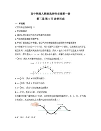 高中物理人教版 (2019)选择性必修 第一册波的形成复习练习题