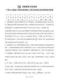 广西邕衡教育2026届高三上学期11月月考物理试题+答案