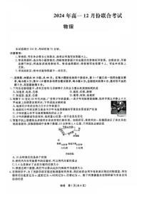 辽宁省名校联盟2024-2025学年高一12月联合考试月考物理试卷含答案