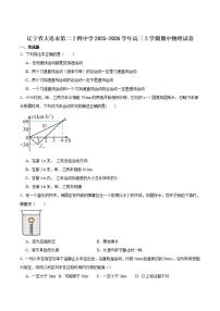 辽宁省大连市二十四中2026届高三上学期11月期中考物理试题+答案