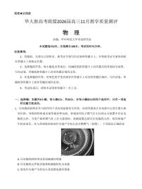 华大新高考联盟2026届高三11月教学质量测评物理试卷（附参考答案）