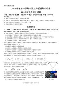 浙江省宁波三锋联盟2025-2026学年高二上学期11月期中考试物理试卷（含答案）