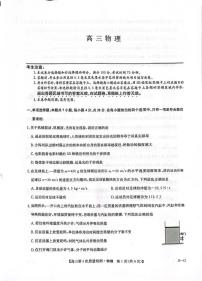 河南九师联盟2025-2026学年高三上学期12月第四次质量检测联考物理试卷（含答案）
