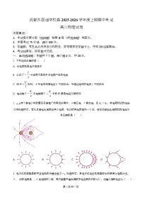 四川省成都市外国语学校2025-2026学年高二上学期期中物理试题（Word版附解析）