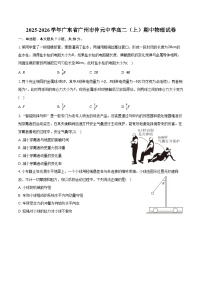 2025-2026学年广东省广州市仲元中学高二（上）期中物理试卷（含答案）