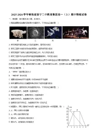 2025-2026学年青海省西宁二中教育集团高一（上）期中物理试卷（含答案）