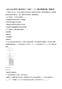 2025-2026学年上海市松江一中高二（上）期中物理试卷（等级考）（含答案）
