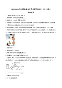2025-2026学年湖南省名校联考联合体高二（上）期中物理试卷（11月）（含答案）