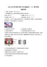 2025-2026学年浙江省环大罗山联盟高二（上）期中联考物理试卷（11月）(含答案）