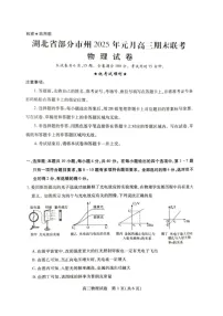 湖北省黄冈市2024-2025学年高三上学期1月期末物理试题
