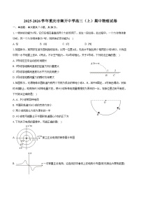 2025-2026学年重庆市南开中学高三（上）期中物理试卷（含答案）