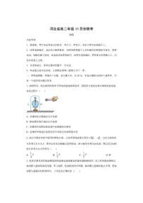河北省2025-2026学年高二上学期10月联考物理试卷（学生版）