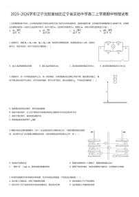 2025~2026学年辽宁沈阳皇姑区辽宁省实验中学高二上学期期中物理试卷（有答案解析）