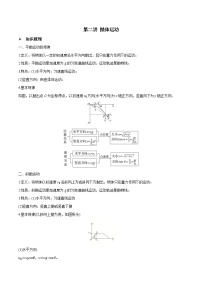 高三物理一轮复习精讲精练 第二讲 抛体运动（2份，原卷版+解析版）