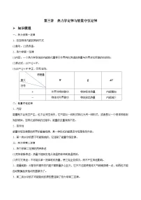 高三物理一轮复习精讲精练 第三讲 热力学定律与能量守恒定律（2份，原卷版+解析版）